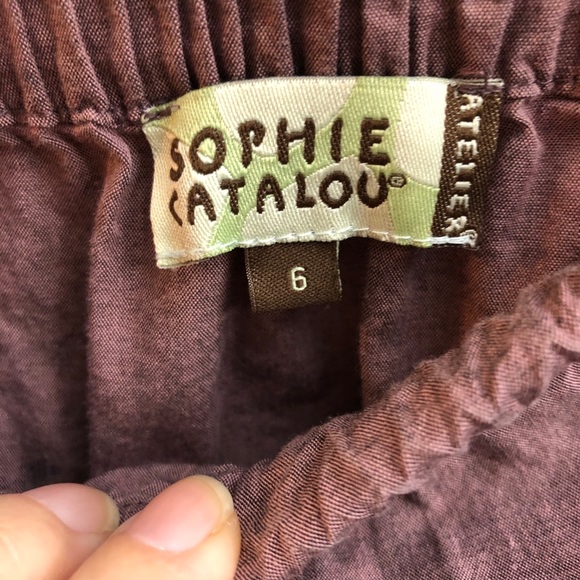 Sophie Catalou Designer cotton skirt - Picture 4 of 5